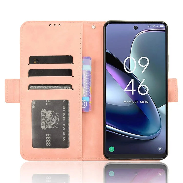 For TCL 50 5G Case Folio Leather Phone Protector Shell with Multiple Card Slots