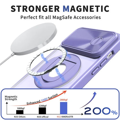 Style A For iPhone 12 / 12 Pro Magnetic Case Shockproof Hard PC Phone Cover Built-in Kickstand