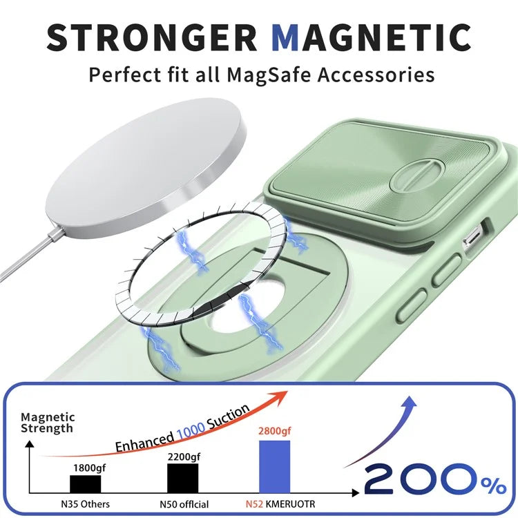 Style A For iPhone 12 / 12 Pro Magnetic Case Shockproof Hard PC Phone Cover Built-in Kickstand