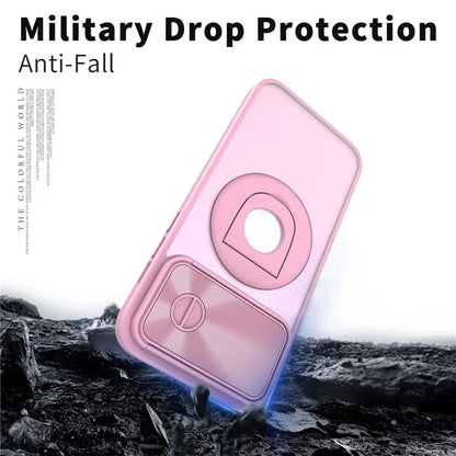 Style A For iPhone 12 / 12 Pro Magnetic Case Shockproof Hard PC Phone Cover Built-in Kickstand