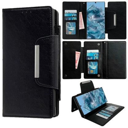 For Google Pixel 9 Pro XL Case Wallet PU Leather Detachable 2-in-1 Design Smart Phone Cover