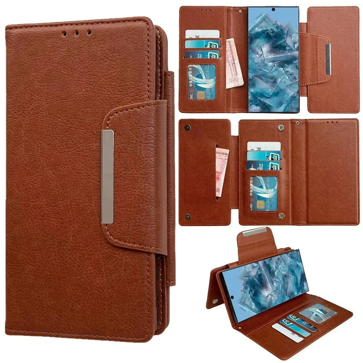 For Google Pixel 7 Pro 5G Leather Case Detachable 2-in-1 Design Stand Wallet Phone Cover