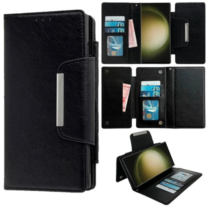 For Samsung Galaxy S22 Ultra 5G Magnetic Case Stand Leather Detachable 2-in-1 Design Phone Shell