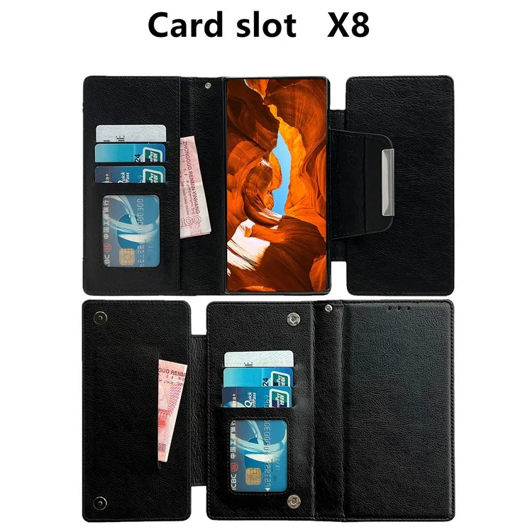 For Samsung Galaxy S22 Ultra 5G Magnetic Case Stand Leather Detachable 2-in-1 Design Phone Shell