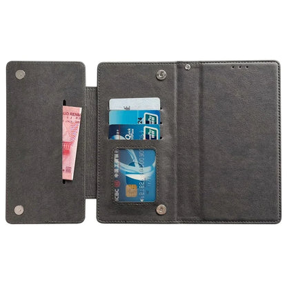 For Samsung Galaxy S22 Ultra 5G Magnetic Case Stand Leather Detachable 2-in-1 Design Phone Shell