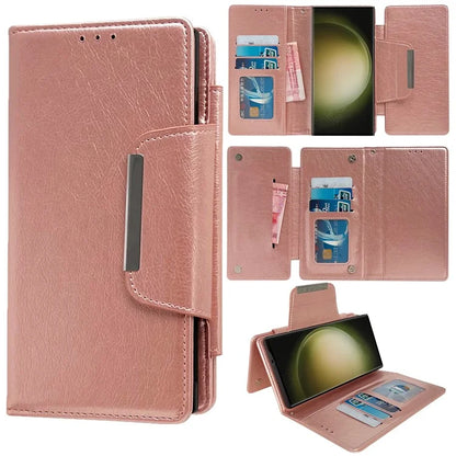 For Samsung Galaxy S22 Ultra 5G Magnetic Case Stand Leather Detachable 2-in-1 Design Phone Shell