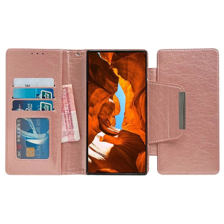 For Samsung Galaxy S22 Ultra 5G Magnetic Case Stand Leather Detachable 2-in-1 Design Phone Shell