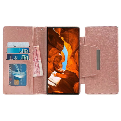 For Samsung Galaxy S22 Ultra 5G Magnetic Case Stand Leather Detachable 2-in-1 Design Phone Shell