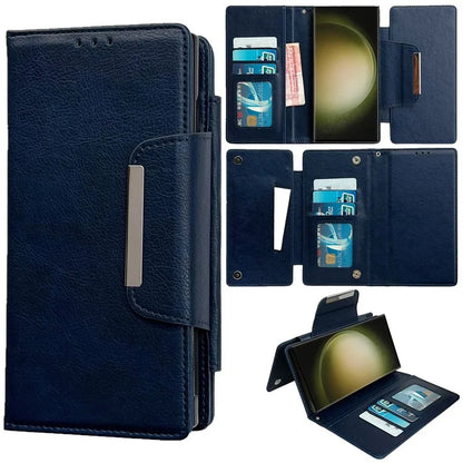 For Samsung Galaxy S22 Ultra 5G Magnetic Case Stand Leather Detachable 2-in-1 Design Phone Shell