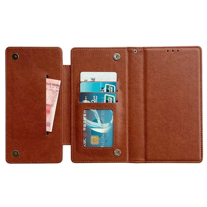 For Samsung Galaxy S22 Ultra 5G Magnetic Case Stand Leather Detachable 2-in-1 Design Phone Shell