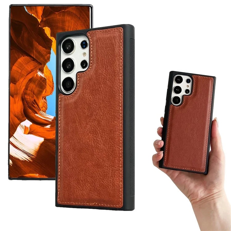 For Samsung Galaxy S22 Ultra 5G Magnetic Case Stand Leather Detachable 2-in-1 Design Phone Shell