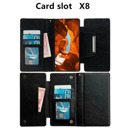 For Samsung Galaxy S21 Ultra 5G Wallet Phone Case Detachable 2-in-1 Design Leather Flip Cover