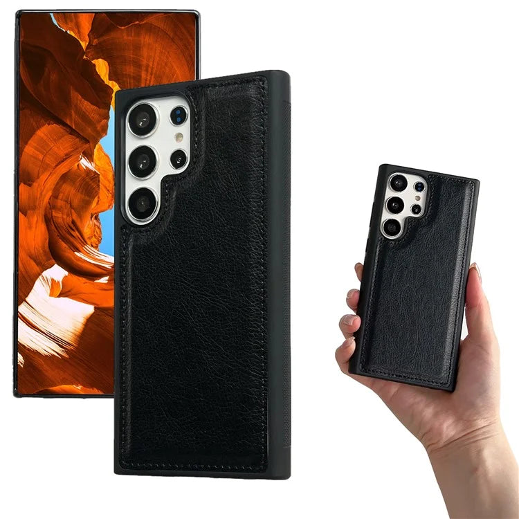 For Samsung Galaxy S21 Ultra 5G Wallet Phone Case Detachable 2-in-1 Design Leather Flip Cover