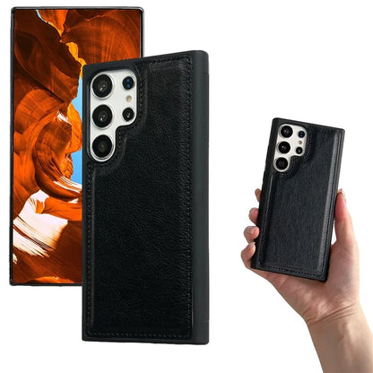 For Samsung Galaxy S21 Ultra 5G Wallet Phone Case Detachable 2-in-1 Design Leather Flip Cover