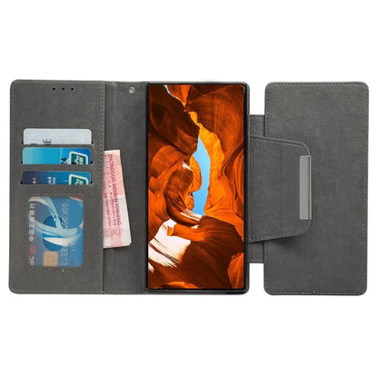 For Samsung Galaxy S21 Ultra 5G Wallet Phone Case Detachable 2-in-1 Design Leather Flip Cover
