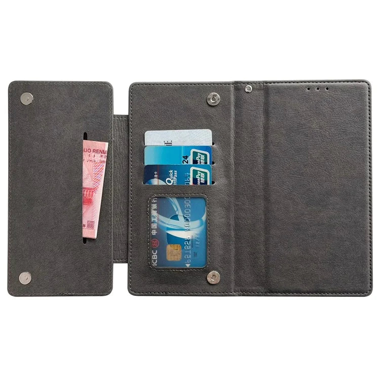 For Samsung Galaxy S21 Ultra 5G Wallet Phone Case Detachable 2-in-1 Design Leather Flip Cover