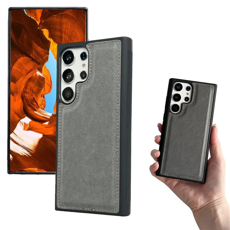 For Samsung Galaxy S21 Ultra 5G Wallet Phone Case Detachable 2-in-1 Design Leather Flip Cover