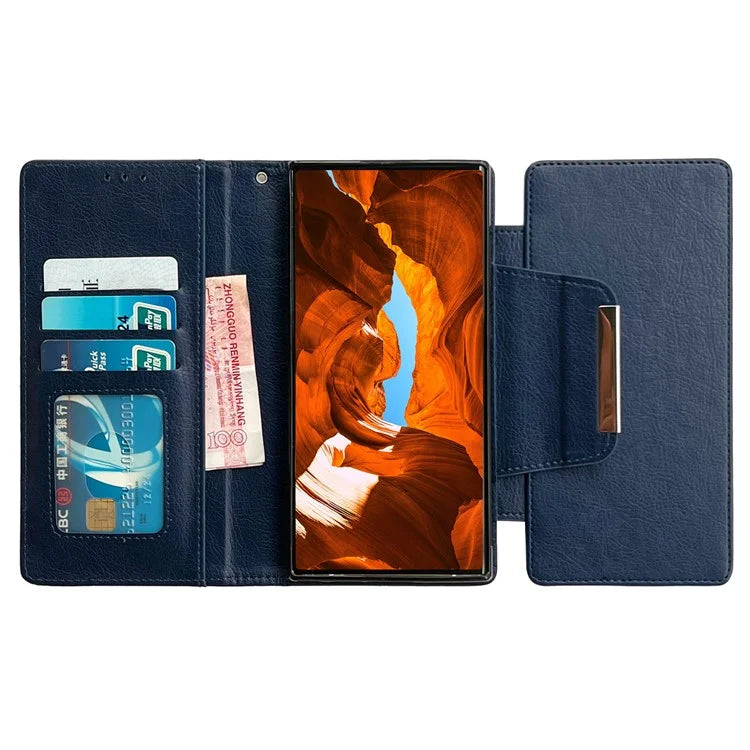 For Samsung Galaxy S21 Ultra 5G Wallet Phone Case Detachable 2-in-1 Design Leather Flip Cover
