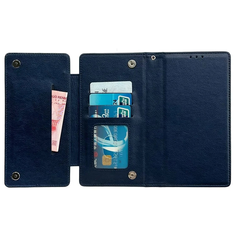For Samsung Galaxy S21 Ultra 5G Wallet Phone Case Detachable 2-in-1 Design Leather Flip Cover