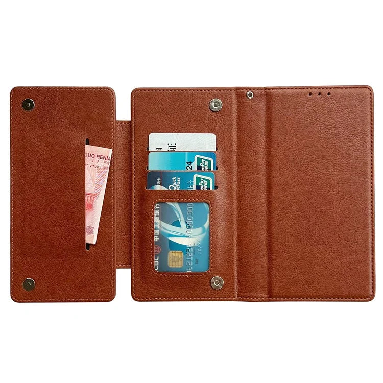 For Samsung Galaxy S21 Ultra 5G Wallet Phone Case Detachable 2-in-1 Design Leather Flip Cover