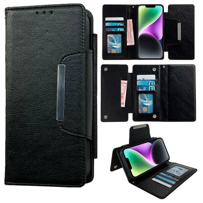 For iPhone 14 Wallet Case Detachable 2-in-1 Anti-Drop Leather Phone Cover
