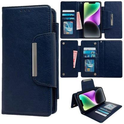 For iPhone 14 Wallet Case Detachable 2-in-1 Anti-Drop Leather Phone Cover