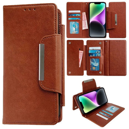 For iPhone 14 Wallet Case Detachable 2-in-1 Anti-Drop Leather Phone Cover