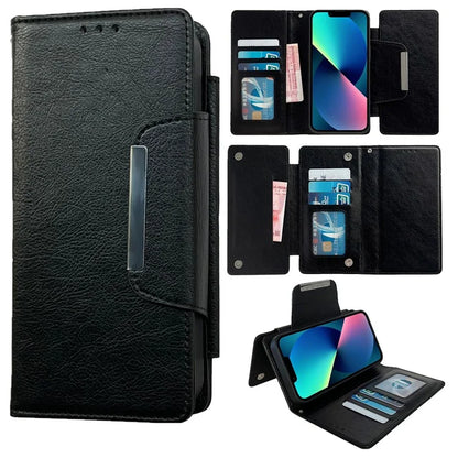 For iPhone 13 Wallet Case Detachable 2-in-1 Shockproof Leather Phone Cover