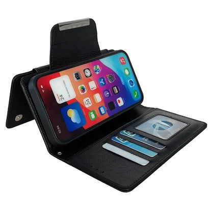 For iPhone 13 Wallet Case Detachable 2-in-1 Shockproof Leather Phone Cover