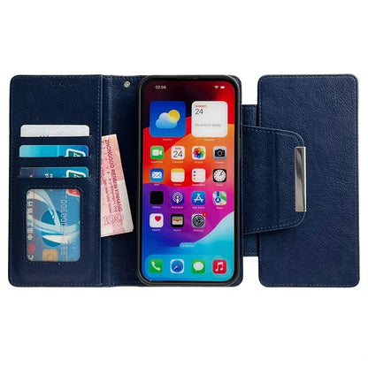 For iPhone 13 Wallet Case Detachable 2-in-1 Shockproof Leather Phone Cover