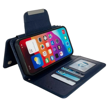 For iPhone 13 Wallet Case Detachable 2-in-1 Shockproof Leather Phone Cover