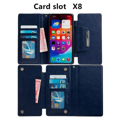 For iPhone 13 Wallet Case Detachable 2-in-1 Shockproof Leather Phone Cover
