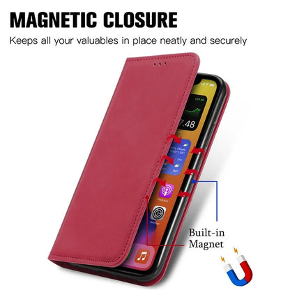 For Motorola Moto E14 4G / G04 4G / G04s 4G / G24 4G Case PU Leather Skin-Touch Stand Phone Cover