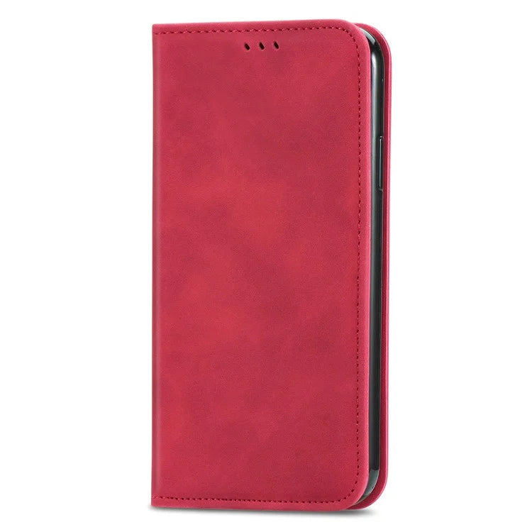 For Motorola Moto E14 4G / G04 4G / G04s 4G / G24 4G Case PU Leather Skin-Touch Stand Phone Cover