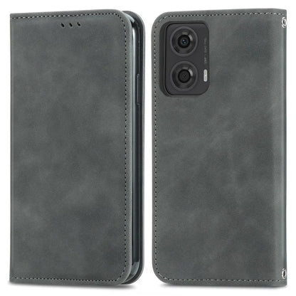 For Motorola Moto E14 4G / G04 4G / G04s 4G / G24 4G Case PU Leather Skin-Touch Stand Phone Cover