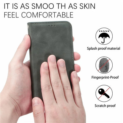 For Motorola Moto E14 4G / G04 4G / G04s 4G / G24 4G Case PU Leather Skin-Touch Stand Phone Cover