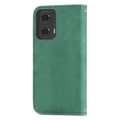 For Motorola Moto E14 4G / G04 4G / G04s 4G / G24 4G Case PU Leather Skin-Touch Stand Phone Cover