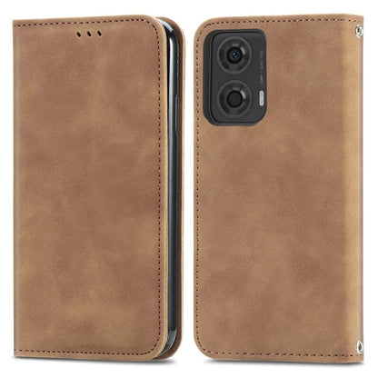 For Motorola Moto E14 4G / G04 4G / G04s 4G / G24 4G Case PU Leather Skin-Touch Stand Phone Cover