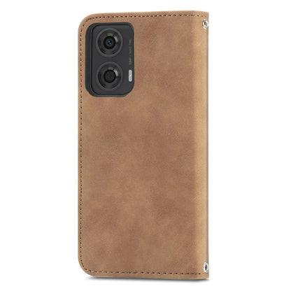 For Motorola Moto E14 4G / G04 4G / G04s 4G / G24 4G Case PU Leather Skin-Touch Stand Phone Cover