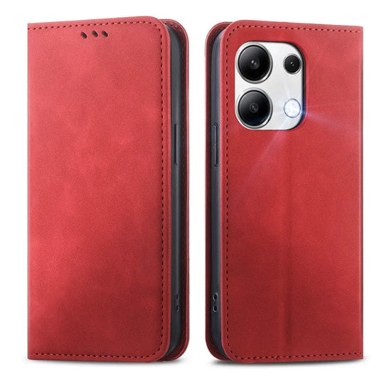 For Xiaomi Redmi Note 13 5G Wholesale Phone Cases Magnetic PU Leather Stand Mobile Phone Cover