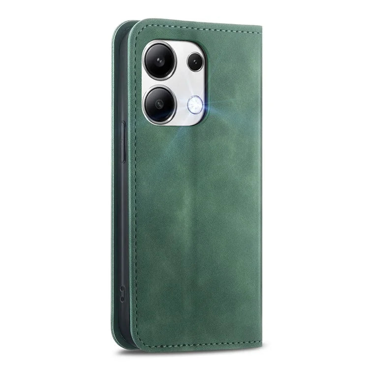 For Xiaomi Redmi Note 13 5G Wholesale Phone Cases Magnetic PU Leather Stand Mobile Phone Cover