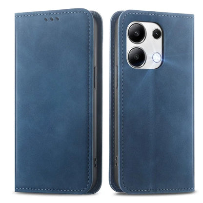 For Xiaomi Redmi Note 13 4G Case PU Leather Fully Wrapped Skin-touch Phone Cover