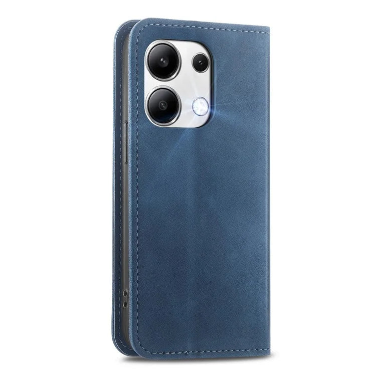 For Xiaomi Redmi Note 13 4G Case PU Leather Fully Wrapped Skin-touch Phone Cover