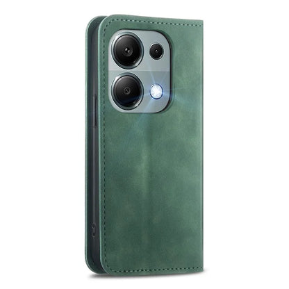 For Xiaomi Redmi Note 13 Pro 4G / Poco M6 Pro 4G Phone Case Magnetic Closing Skin-touch Leather Cover