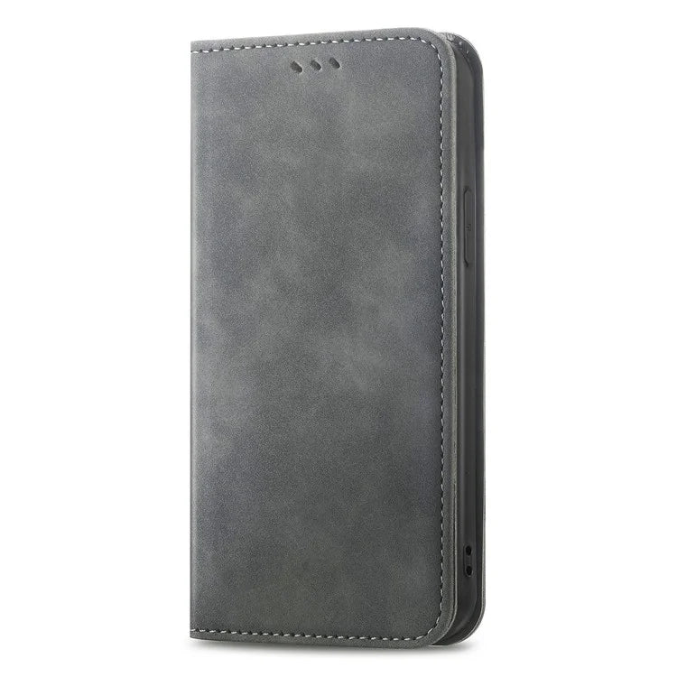 For Xiaomi Redmi Note 13 Pro 4G / Poco M6 Pro 4G Phone Case Magnetic Closing Skin-touch Leather Cover
