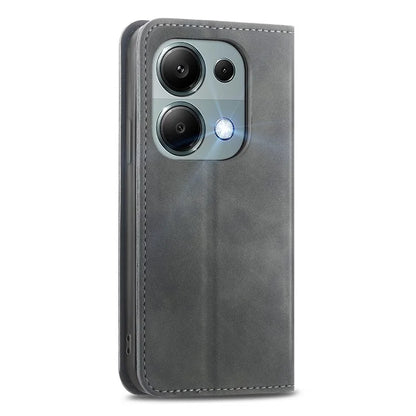 For Xiaomi Redmi Note 13 Pro 4G / Poco M6 Pro 4G Phone Case Magnetic Closing Skin-touch Leather Cover