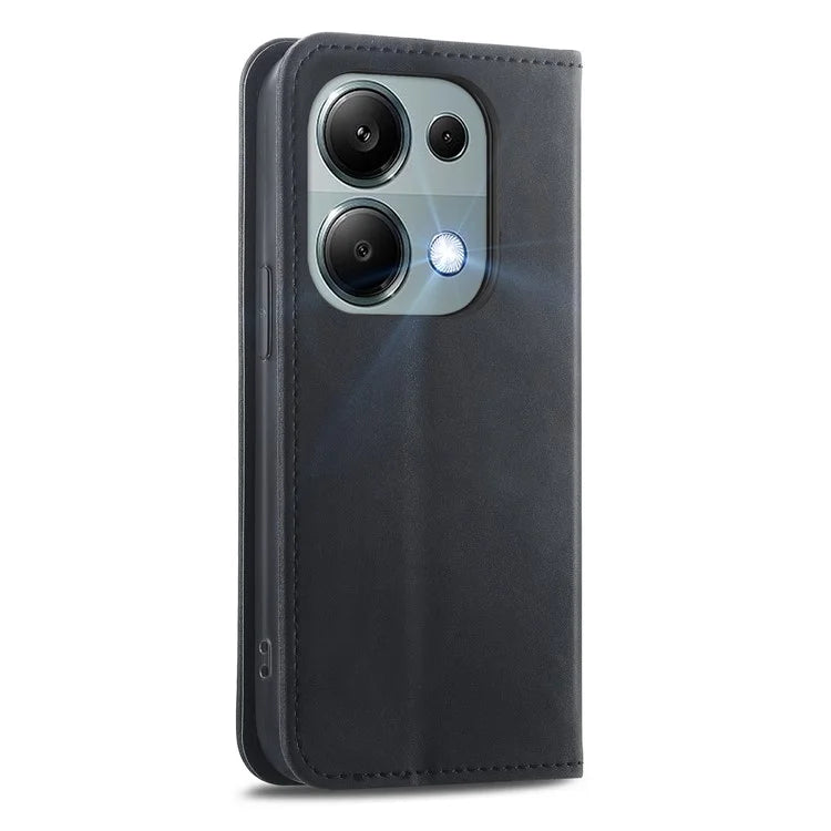 For Xiaomi Redmi Note 13 Pro 4G / Poco M6 Pro 4G Phone Case Magnetic Closing Skin-touch Leather Cover