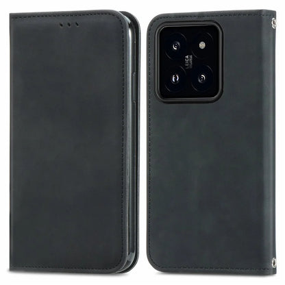 For Xiaomi 14 Phone Case Magnetic Auto Closing Shockproof Leather Stand Cover