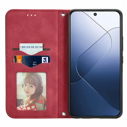 For Xiaomi 14 Phone Case Magnetic Auto Closing Shockproof Leather Stand Cover