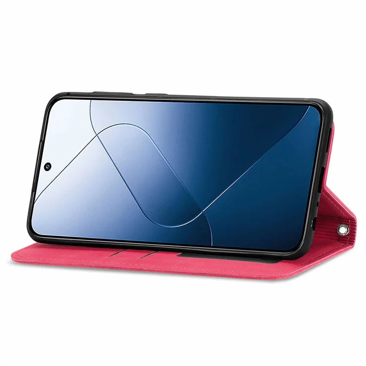 For Xiaomi 14 Phone Case Magnetic Auto Closing Shockproof Leather Stand Cover